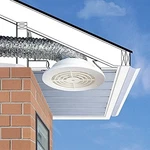 Soffit Exhaust For Bathroom & Kitchen Fan Venting, White Sevzw 4", 5", 6". Fixed Price $14.95.