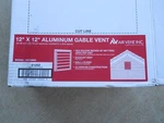 New Air Vent 12 In. X White Aluminum Wall Louver / Brand:. Fixed Price $12.95.