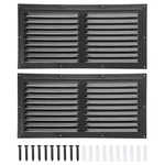 2PCS 8"X16" Aluminum Gable Exterior Wall Outlet Vents For Attic, Black. Fixed Price $40.74.