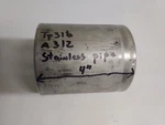 Stainless Steel Pipe 3" Id 1/2" Od X 4" Long Stock A312 Tp 316. Fixed Price $29.32.