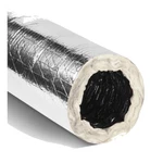 Quietflex Flexible Duct 1240 25 Ft R-4 Silver Fiberglass Insulation. Fixed Price $142.10.