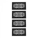 Black Heat Air Vent Grille Cast Aluminum Victorian Finish Register Pack Of 4. Fixed Price $209.99.