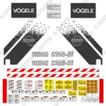 Fits Vogele Vision 5203-2I Decal Kit Asphalt Paver Replacement Sticker Set. Fixed Price $344.95.