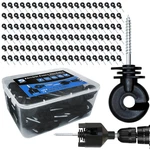 Besteel 120 Pcs Black Electric Fence Insulators Screw-in Ring. Fixed Price $53.74.