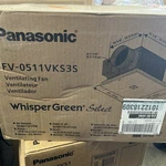 Panasonic Whispergreen Select Bathroom Exhaust Fan Designer Grille FV-0511VKS3S. Fixed Price $149.00.