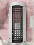 Titus S300FS Silver Spiral Grille, Double Deflection With 3/4" Blade Spacing. Fixed Price $38.00.