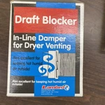 Lambro 1775 In-line Draft Blocker, 4"X4" For Dryer VENT-NEW-USA-100% To Charity. Fixed Price $13.72.