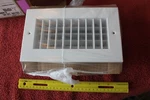 Krueger 880V Grill Vent Dbl Defl Neck 8X4" Face= 10X6 Register White Baffle. Fixed Price $14.50.