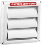 Deflecto Supurr-vent 4 Outdoor Dryer Cover White Louvered Wall Hood With G. Fixed Price $12.83.