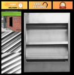 26"W X 6"H Aluminum Gable Louver Vent Weather-resistant Air Grille For Walls &. Fixed Price $121.99.