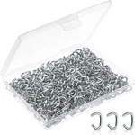 Galvanized Hog Rings, 3/8", 425 Pcs, Auto Upholstery, Meat & Sausage Casings, Fe. Fixed Price $10.99.