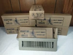 6 - New Old Stock United States Diffuser Floor Registers 2 1/4" X 10". Fixed Price $49.99.