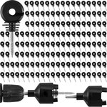 Sweetude 200 Pcs Electric Fence Insulator With 1 Socket Black. Fixed Price $61.32.