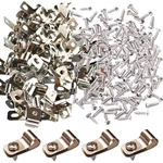 100 Pcs Fence Wire Clamps With Screws For 2-6 Gauge Fencing, Sta.... Fixed Price $19.61.