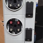 Gray Metal Residential Meter Stack Electrical Box, Rectangular, Wall Mount. Fixed Price $590.00.