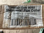 11- Metacaulk Pipe Collar 1/2" By Rectorseal #66352 (lot Of 11) Prefilled. Fixed Price $29.99.