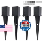 Pcs 4"X4" Fence Post Anchor Ground Spike,(internal 3.6"X3.6"),METAL Stake. Fixed Price $73.54.